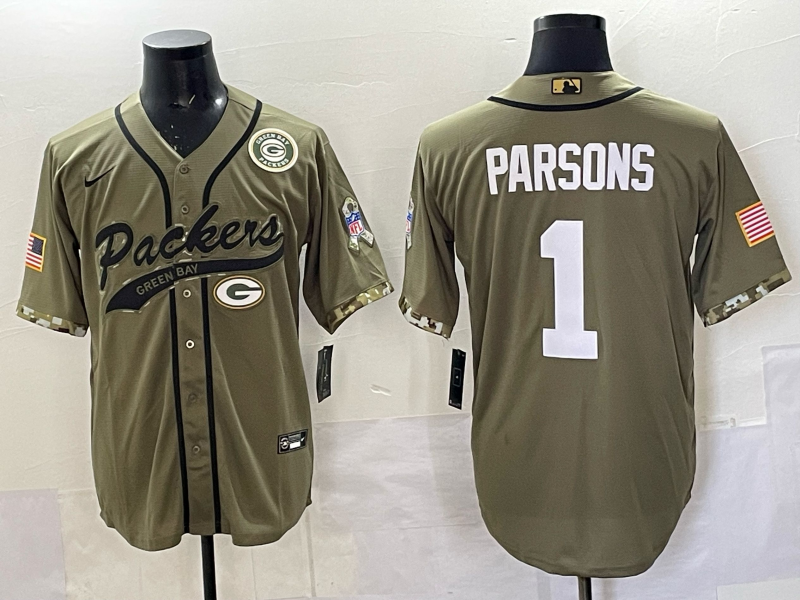 Men Green Bay Packers #1 Parson green Nike NFL 2025 jersey 33->baltimore ravens->NFL Jersey